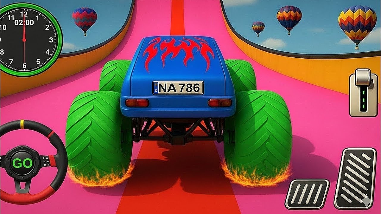 Monster Truck Mega Ramp Extreme Racing Monster Truck Mega Ramp Racing Android Game play 