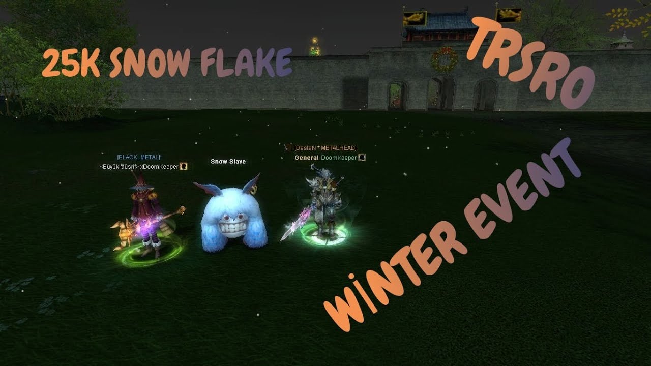 2 Charda Toplam 25K Snow Flake Kırdık ! #TRSRO #Aspendos #SilkroadOnline #WinterEvent #SnowFlake