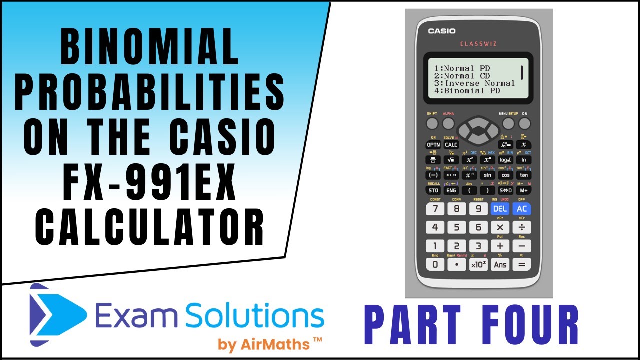 Биномиальные вероятности на калькуляторе Casio fx-991EX ClassWiz | Повторение математики ExamSolu...