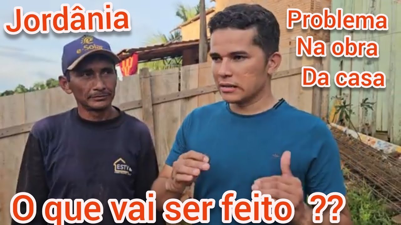 JORDÂNIA.OBRA PAROU.SURGIU PROBLEMA .E AGORA ?@ElizeuSilvaTV 