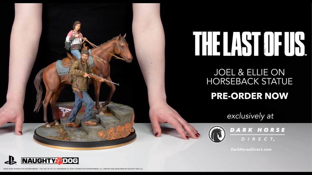 The Last of Us: Joel & Ellie on Horseback Premium Statue - Dark Horse Direct