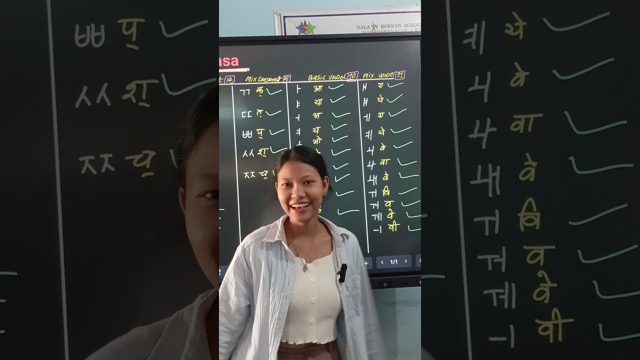 basic class learning Korean language #epsnepal #koreanbhasa  Galaxy Korean vasa mahendrana