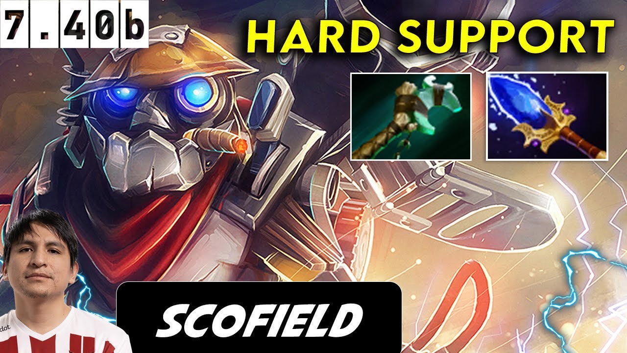 Scofield Clockwerck Hard Support - Dota 2 Patch 7.40b Pro Player Full Gameplay
