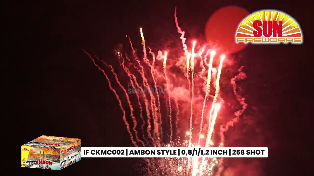 Mix Cakes Ambon Style (IF CKMC002), 258 Shots (Tembakan) SUN Fireworks