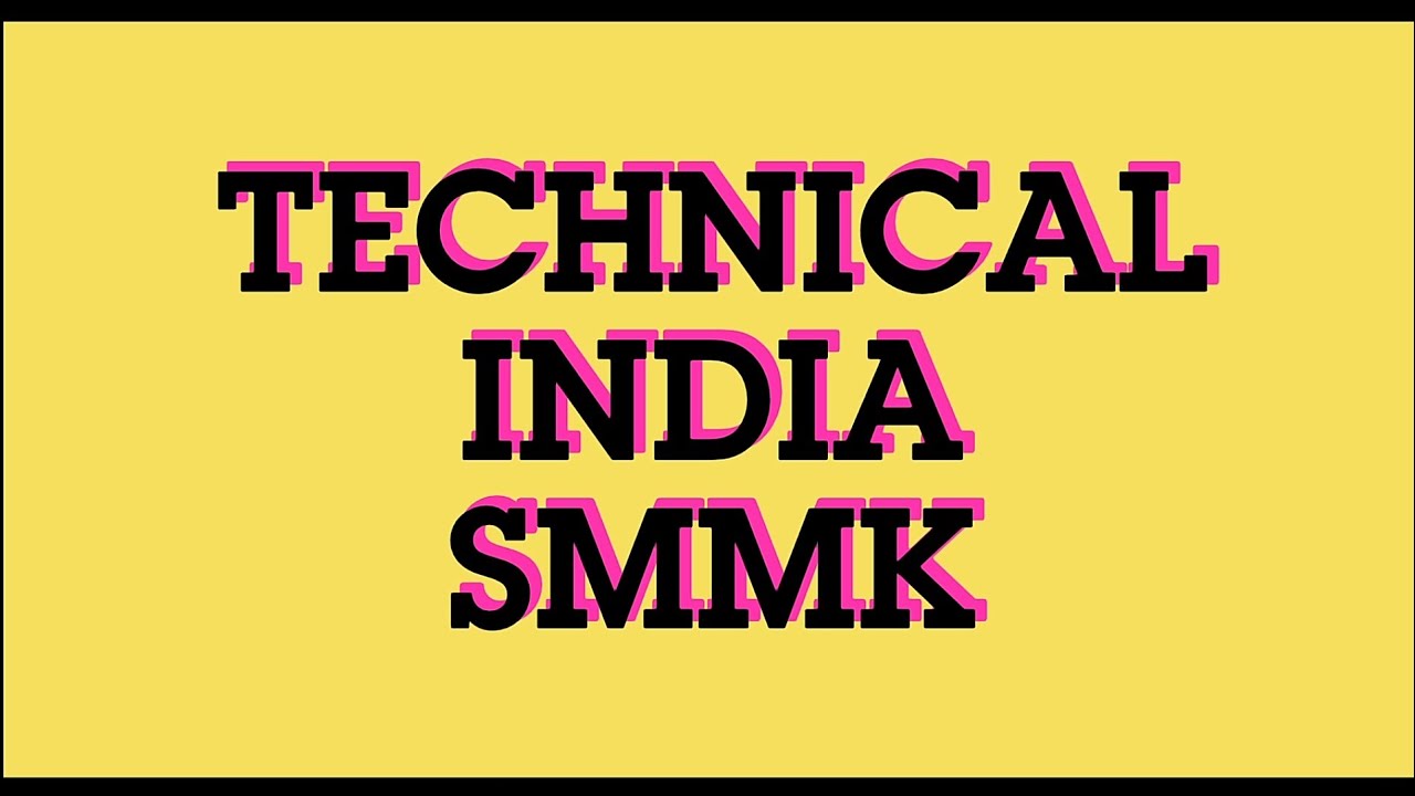 My First YouTube Intro |YouTube Intro| Technical India YouTube Intro