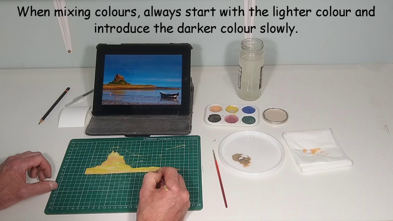 Fused Glass - painting onto papyrus paper with glassline paints