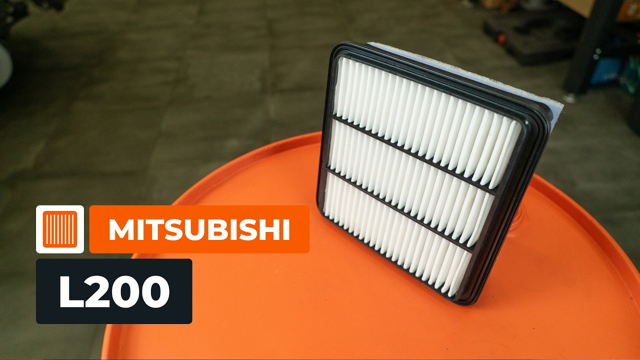 Slik bytter du luftfilter på en MITSUBISHI L200 KA [AUTODOC-VIDEOVEILEDNINGER]