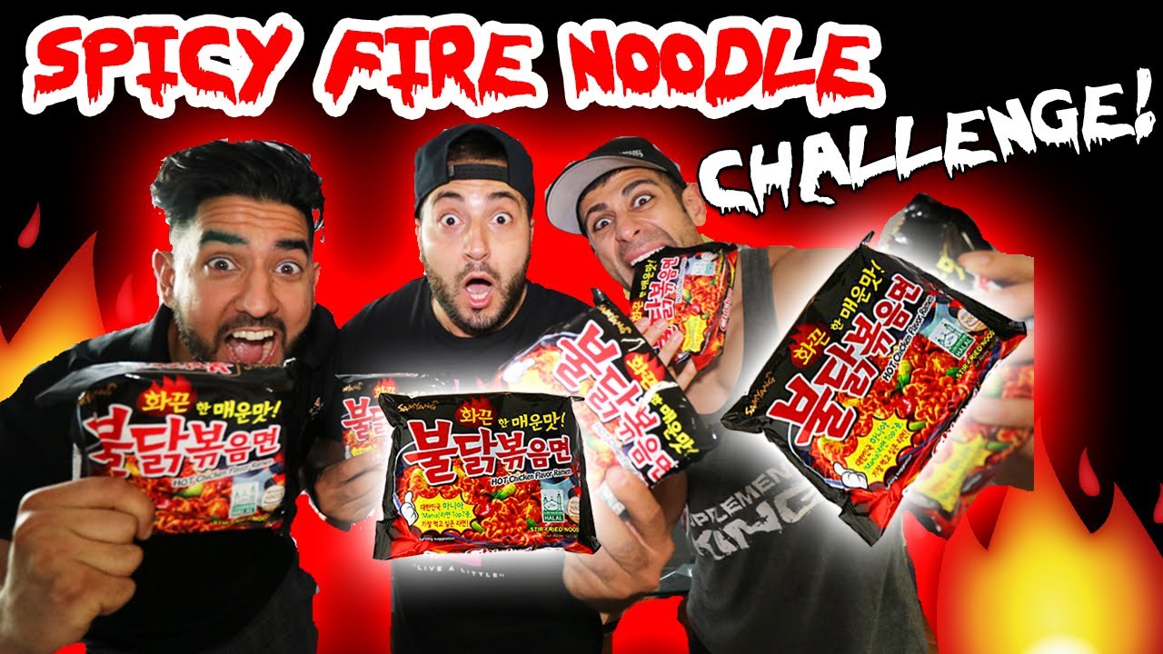 NUCLEAR SPICY FIRE NOODLE CHALLENGE // HOUSE ALMOST CAUGHT FIRE 🔥 | MOE SARGI
