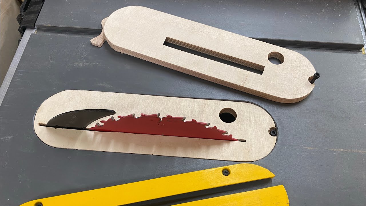 Wkładka „zero luzu” oraz do tarcz typu dado - dwe 7492. Zero clerance and dado plate DeWalt 7492
