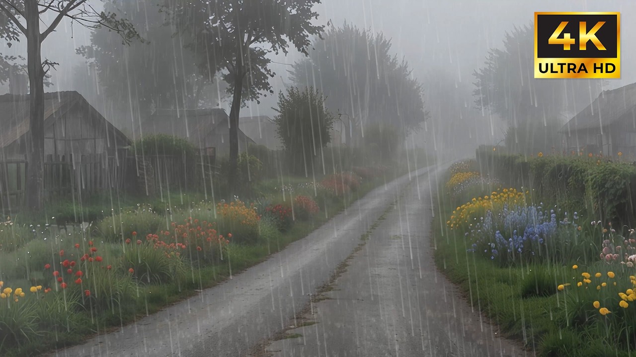 Peaceful Rain Sounds for Stress Relief and Better Night Sleep | Gentle Rain Ambience