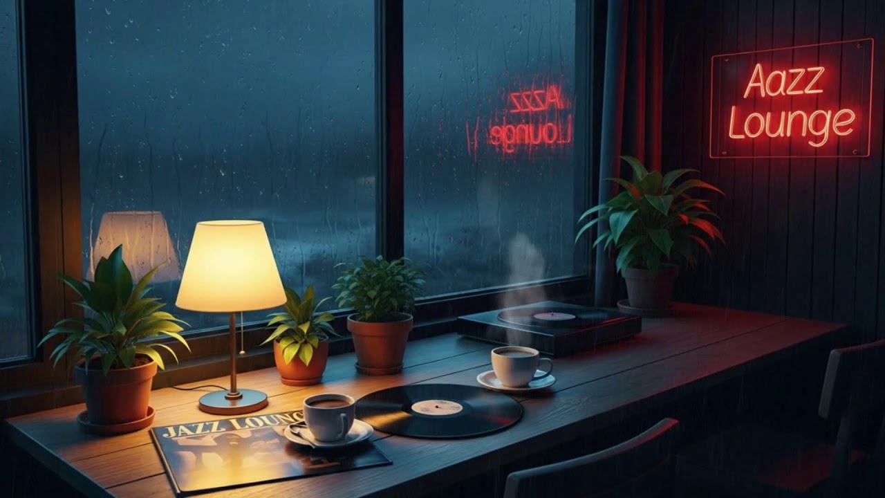 Late Evening Storm Jazz Rain Mix ｜ Relaxing Piano 🌇⚡🌧️🎹✨💤