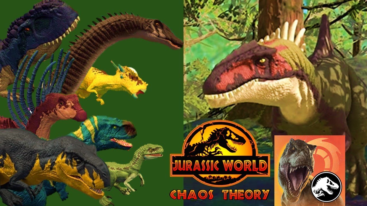 Jurassic world Chaos Theory dinosaur scan codes Jurassic facts app all Chaos Theory dinosaurs