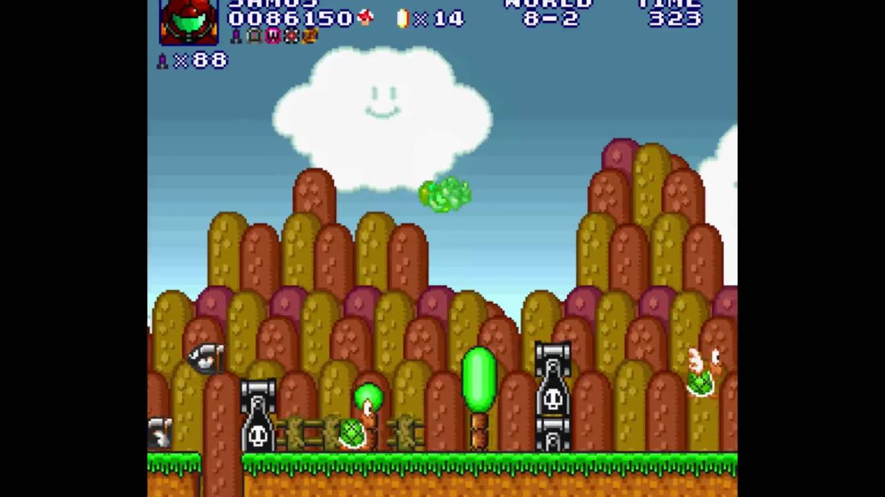 Super Mario Bros. Crossover: Samus Aran (with Warp Zones)