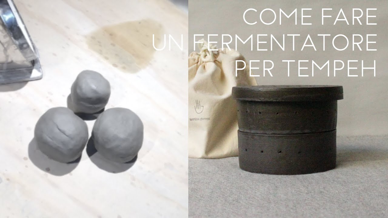 Il nostro fermentatore per tempeh in argilla dall'inizio alla fine_ASMR
