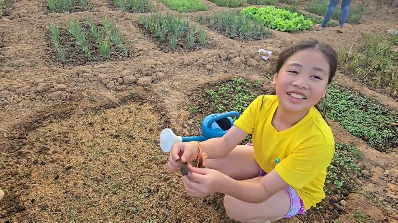 น้องเพังสีทำสวนผัก