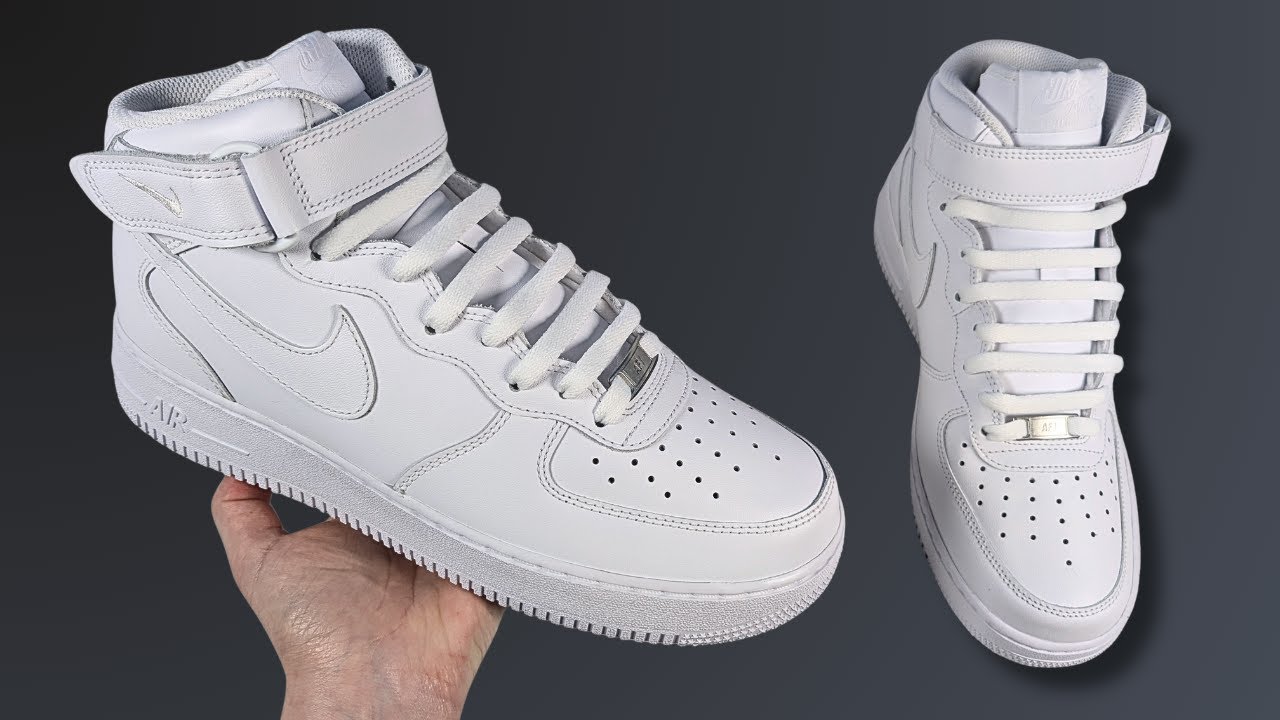 Как зашнуровать кроссовки Nike Air Force 1 Mid (лучший способ!)