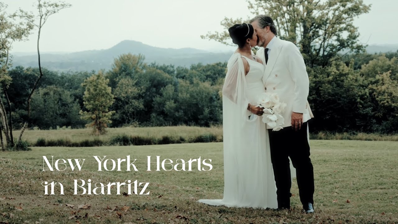 New York hearts in Biarritz | Wedding film of C&E