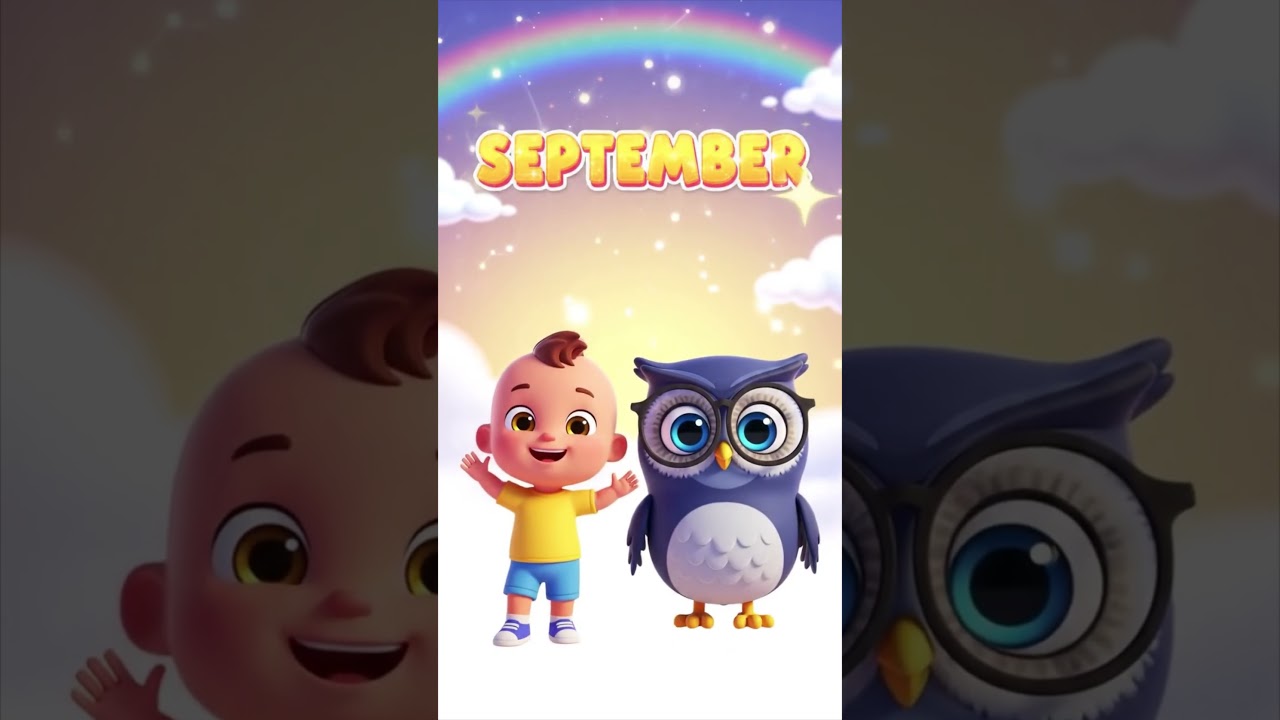 Learn All 12 Months with Fun Animation | Kids Song  #nurseryrhymes #monthsoftheyear  #kidssongs