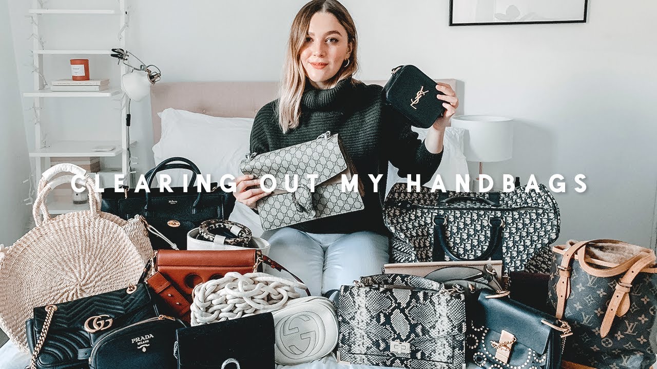 HANDBAG CLEAR OUT & DECLUTTER | ORGANISE WITH ME | I Covet Thee