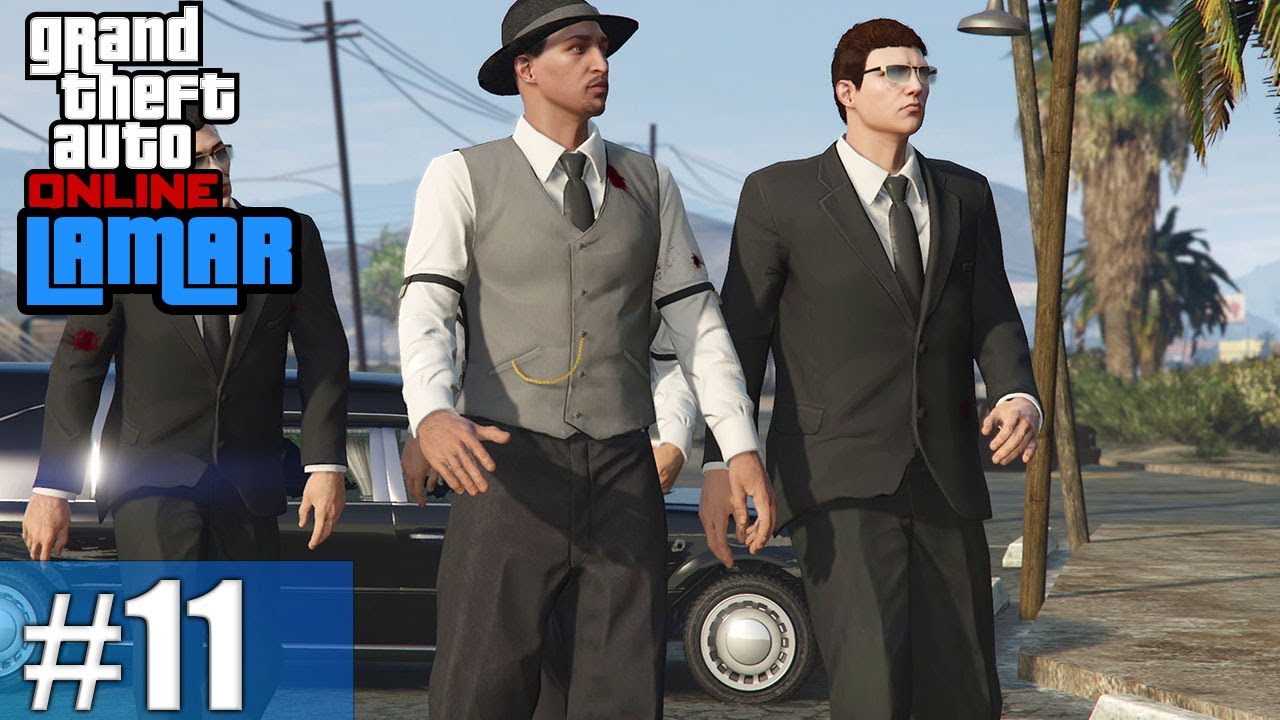 GTA Online Ламар: (Лоурайдеры) Похоронная вечеринка №11 | Засада Вагосов (Кооператив) | Кампания ...