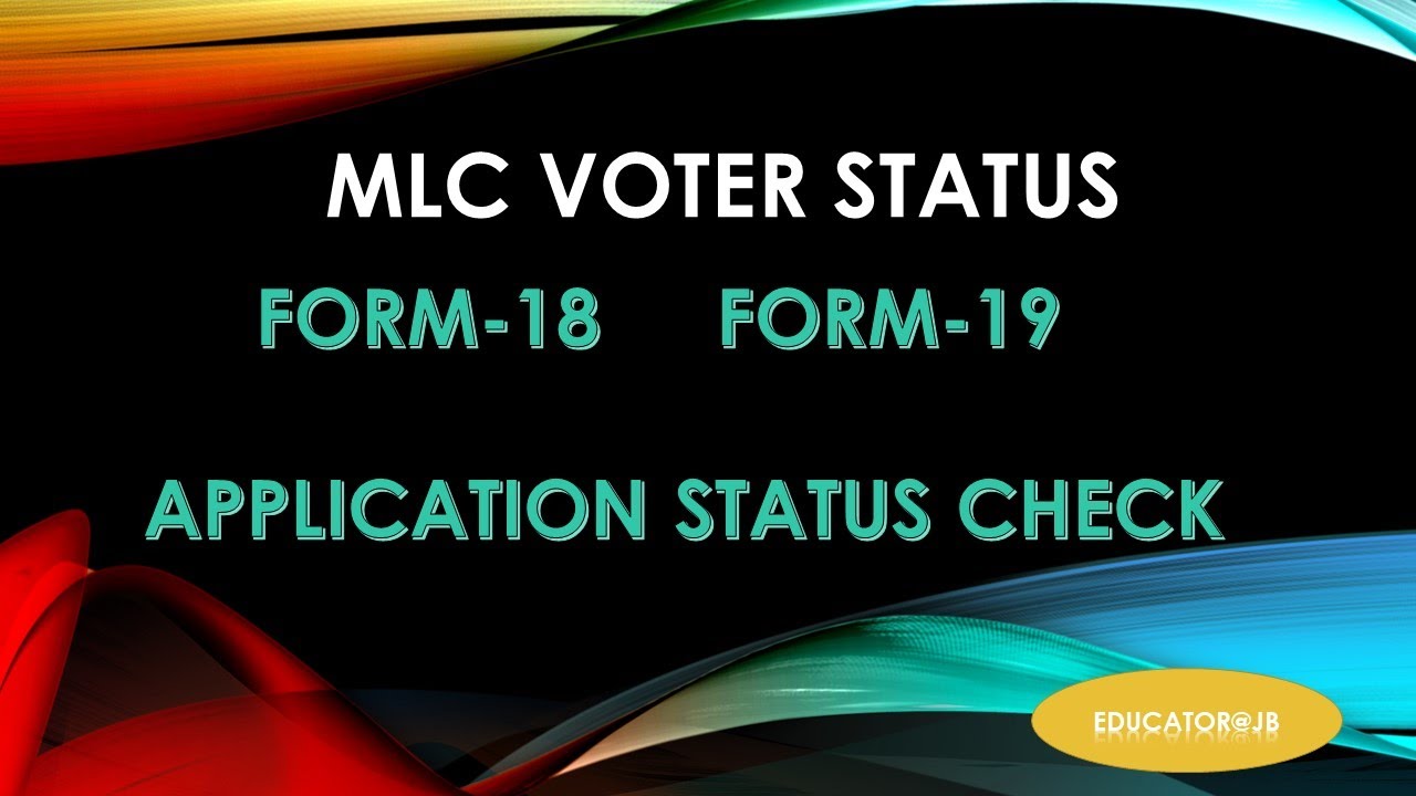 HOW TO CHECK GRADUATE MLC ELECTIONS VOTER 2022 STATUS & HOW TO CHECK TEACHERS MLC VOTER 2022 STATUS