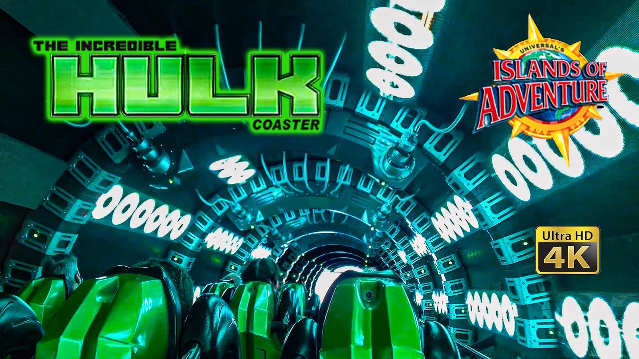 Mar 2021 The Incredible Hulk Coaster On Ride Ultra HD 4K POV Islands of Adventure Universal Orlando