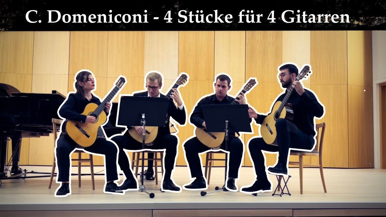 K4 Quartet plays 4 Stücke für 4 Gitarren by Carlo Domeniconi