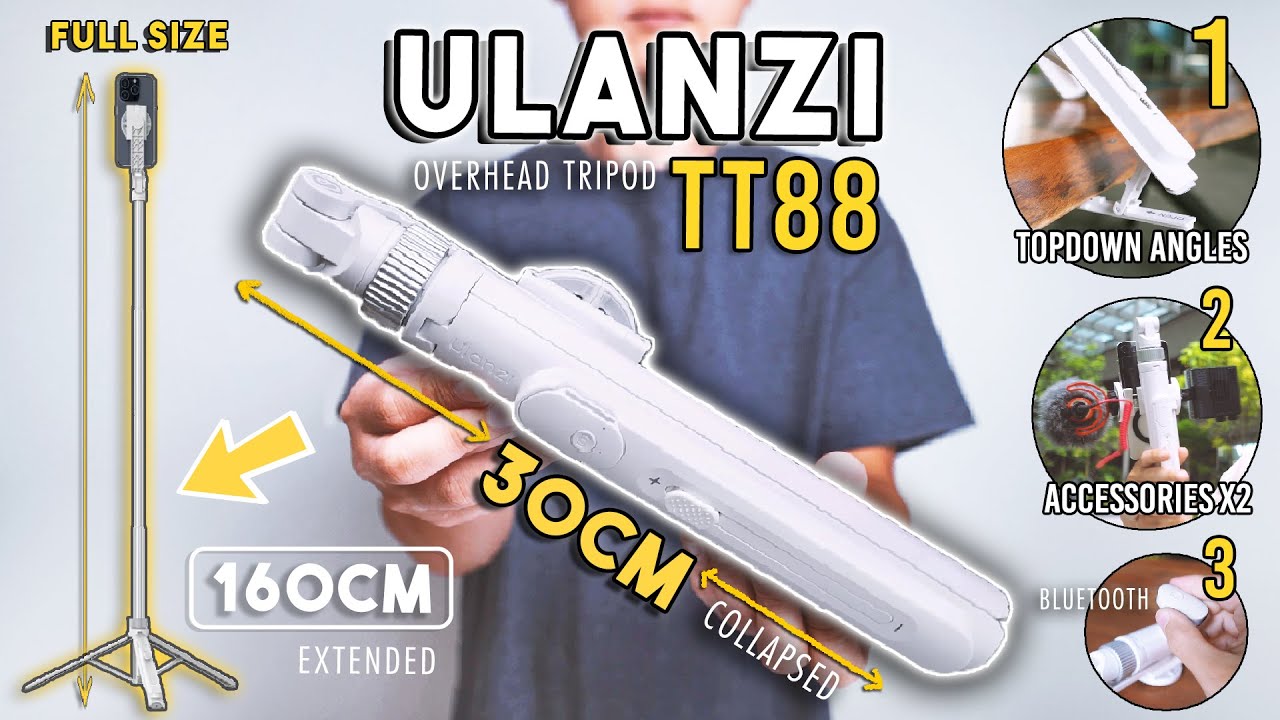Ulanzi TT88 Overhead Tripod | The ONLY Top-down Mini Tripod Out There.