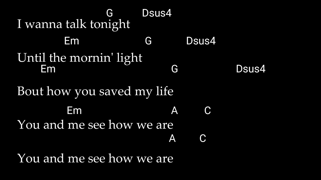 Chord talk tonight - oasis