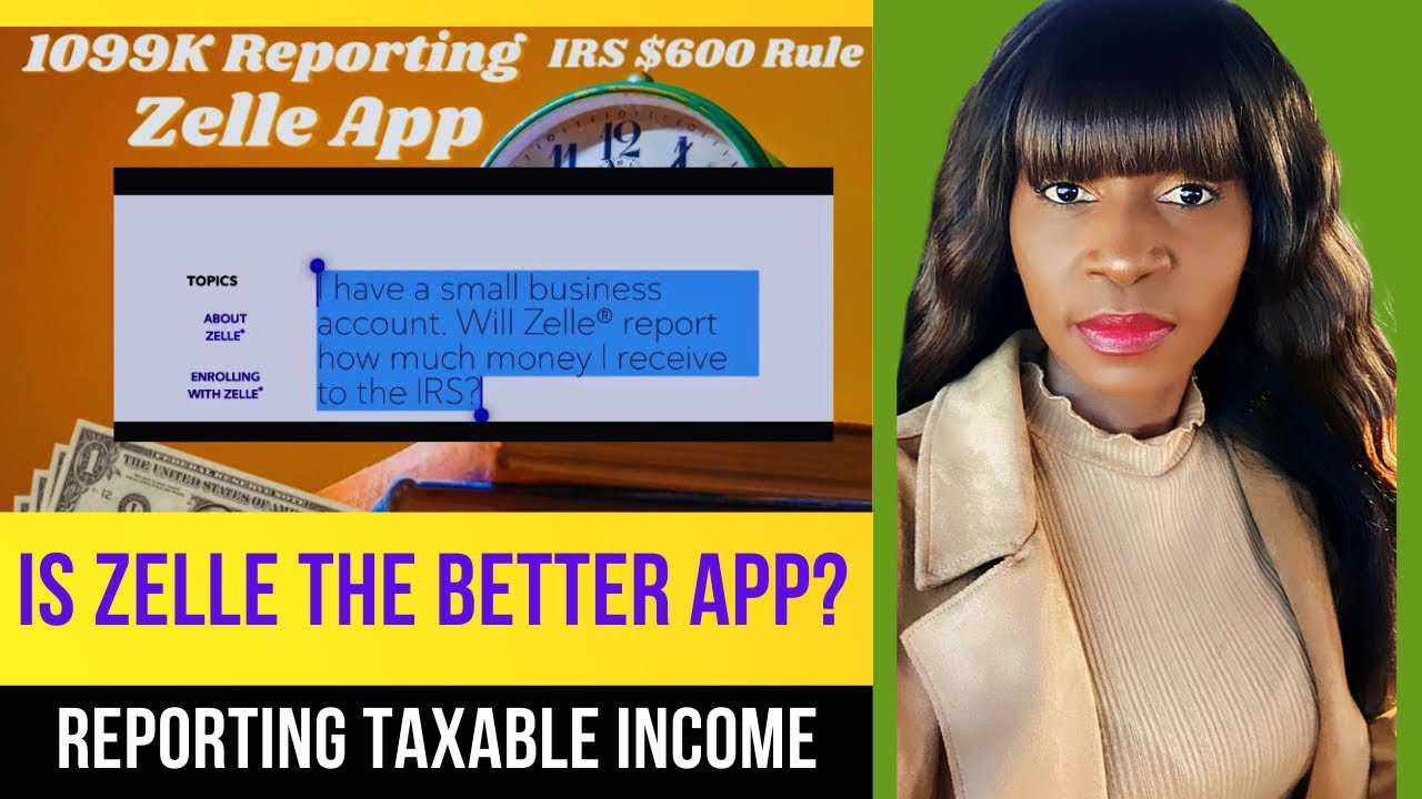 IRS 1099k Reporting Rules and Zelle App - Will Zelle be Reporting to the IRS
