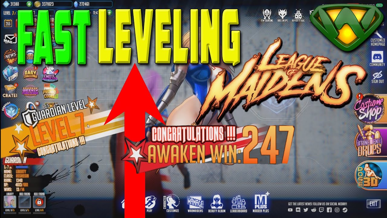 Raise Your Guardian Level and Awakening Level Fast | League of Maidens 2021