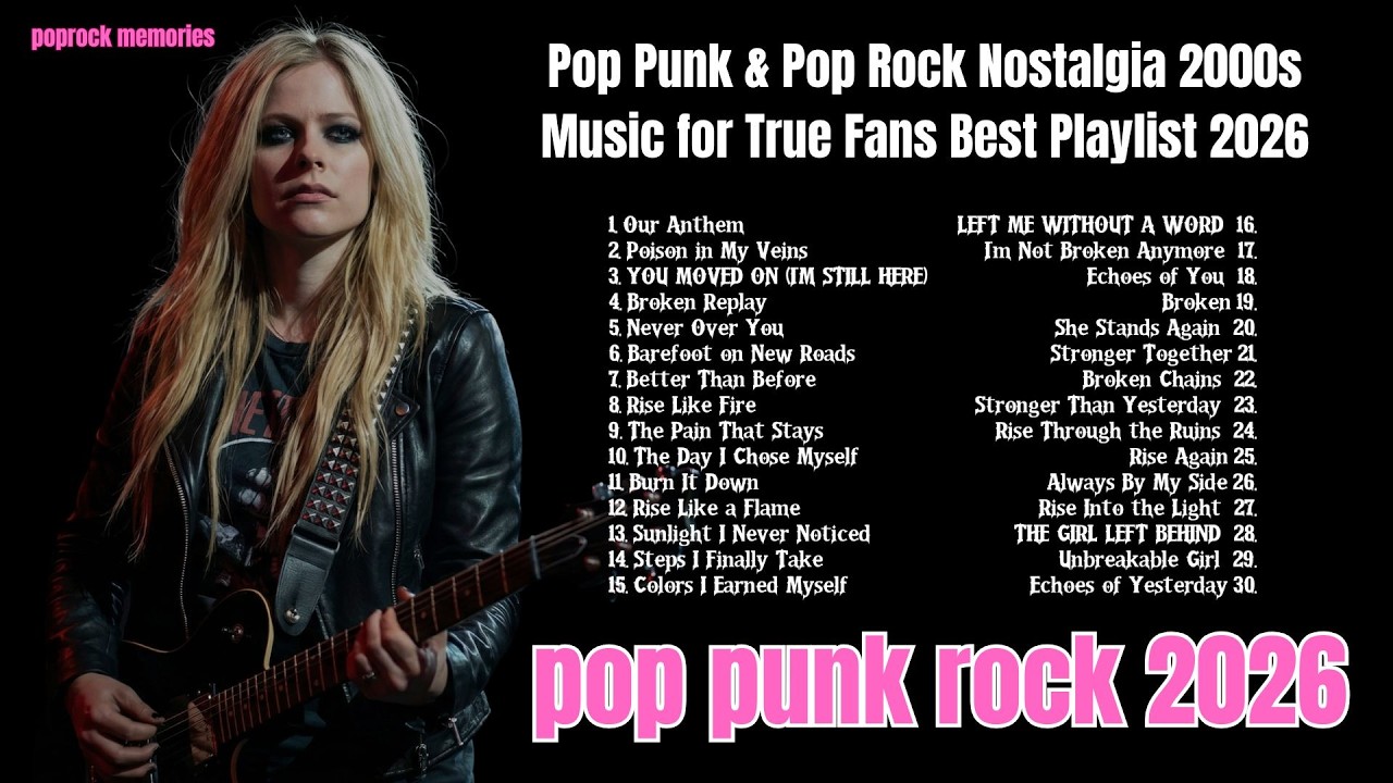 Pop Punk & Pop Rock Nostalgia 2000s Music for True Fans Best Playlist 2026