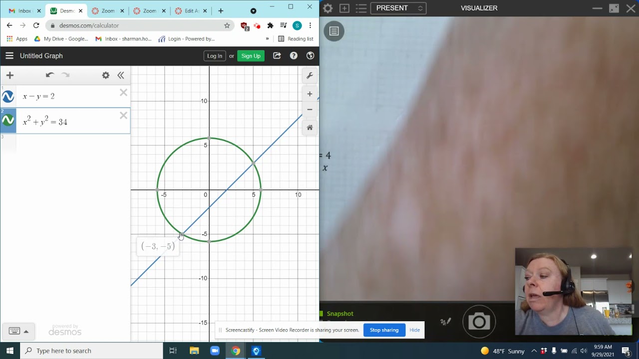 Solving systems of non-linear (secondary 3)