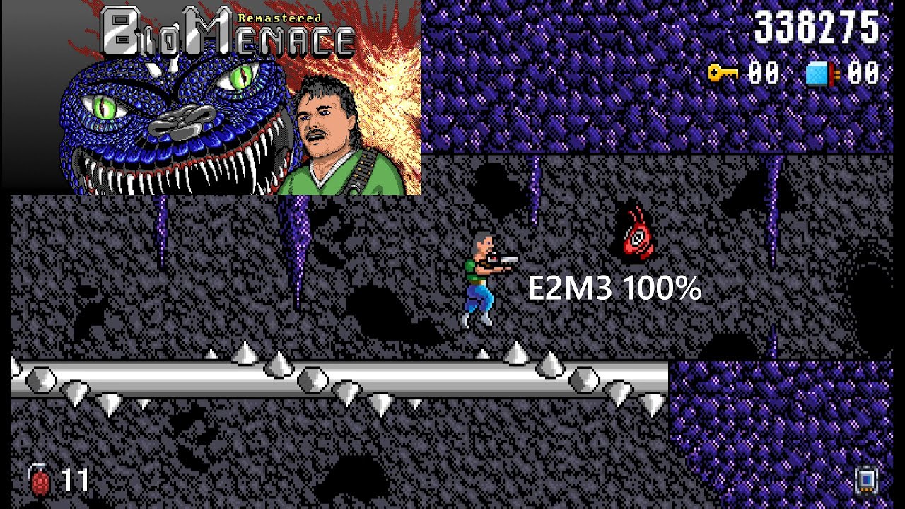Bio Menace Remastered E2M3 Hard с комментариями