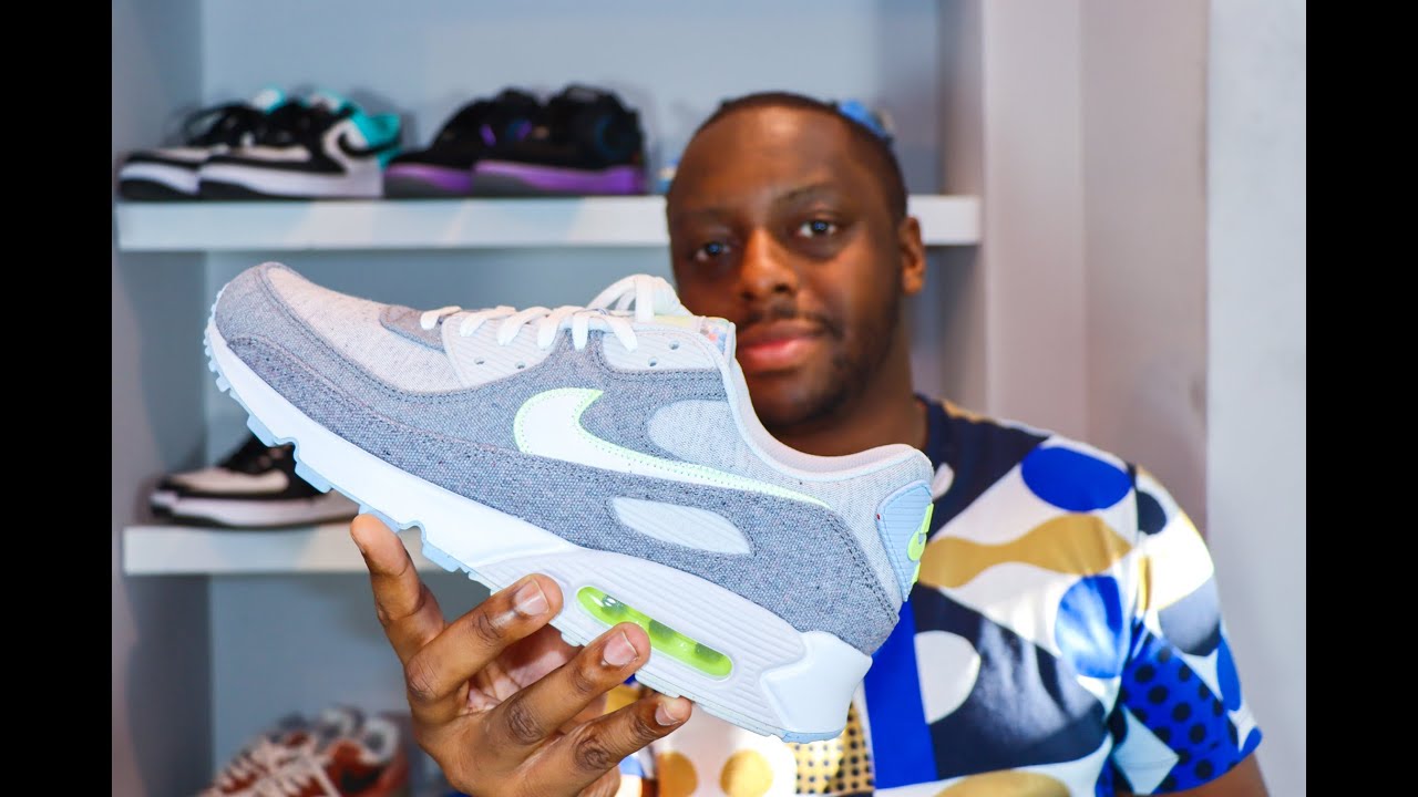 Nike Air Max 90 NRG Move to Zero Vast Grey CK6467 001 On-Feet Review Sustainable Schopes 002 Sneaker