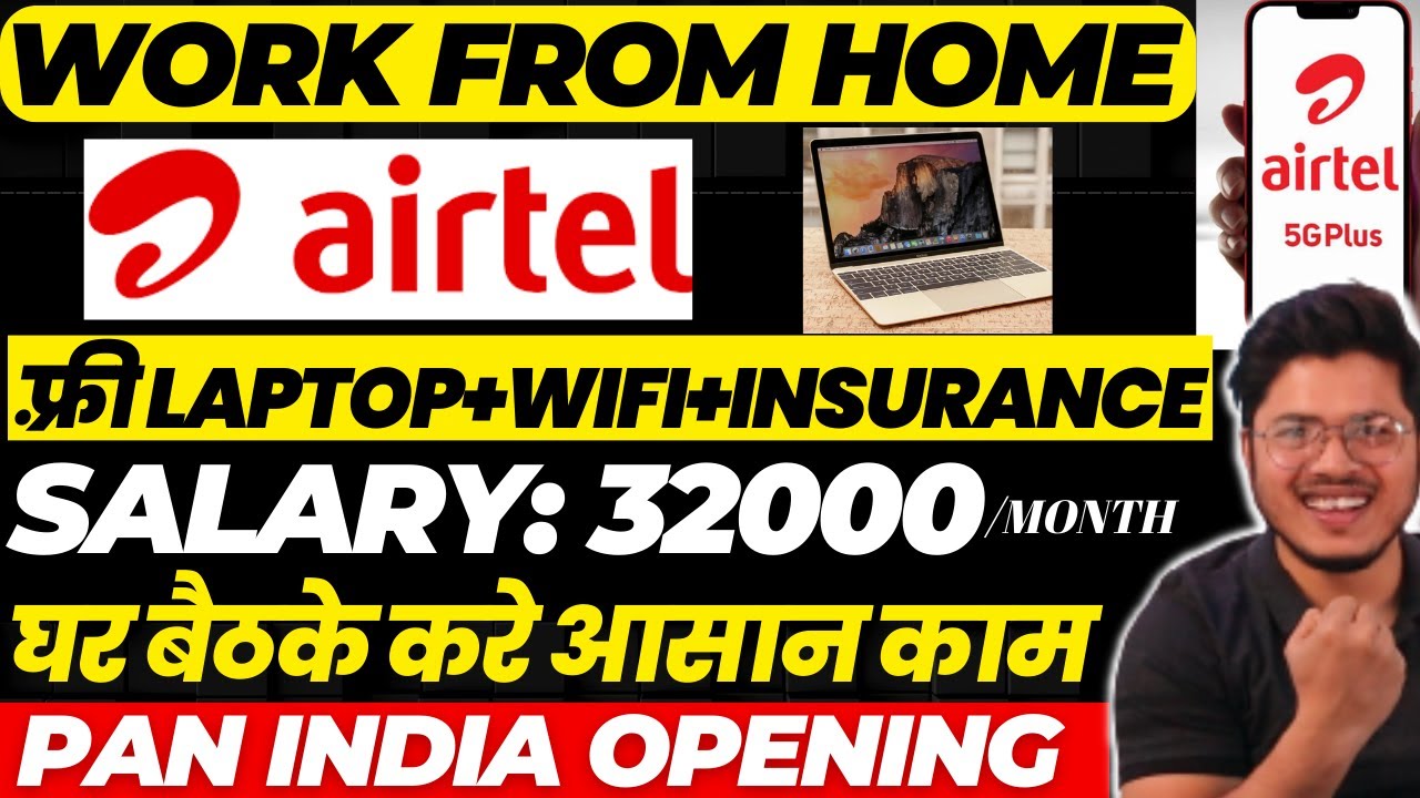 Airtel Work from home jobs 2023 | Salary 35000/month | Top MNC Online jobS | Latest Online jobs