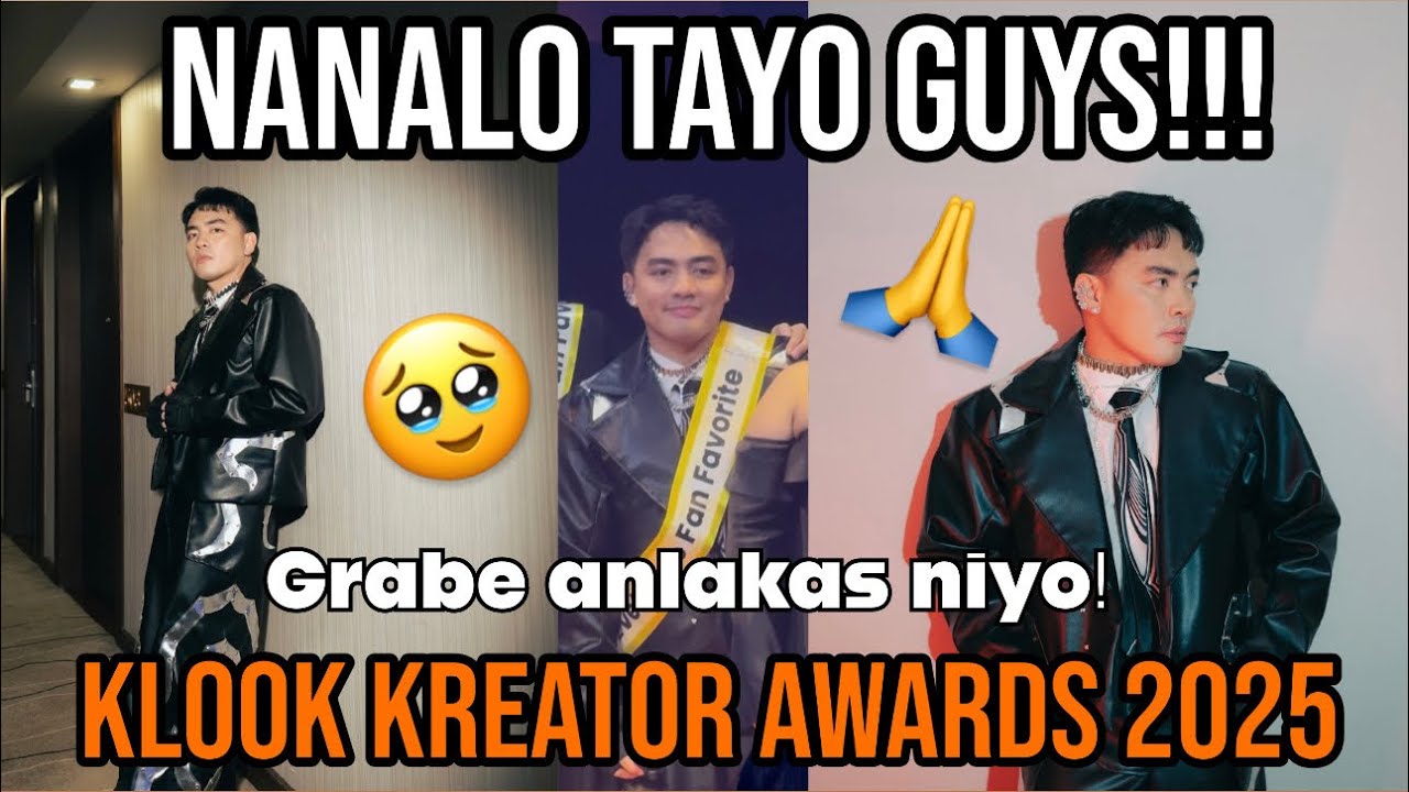 NANALO TAYO GUYS!!! Klook Kreator Awards 2025