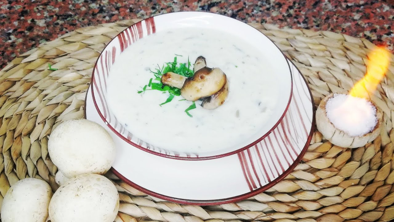أنجح وأطيب شوربة فطر(ماشروم)سريعة تحضير جربوها بعشر دقائق لذيدة كتير شهية