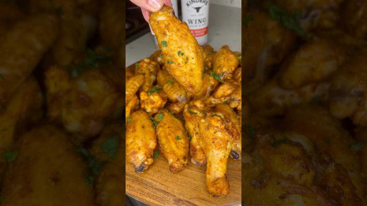 Oven Baked Crispy Chicken Wings 🍗🔥 #chickenrecipes #chickenwings #bakedchicken#healthyalternatives