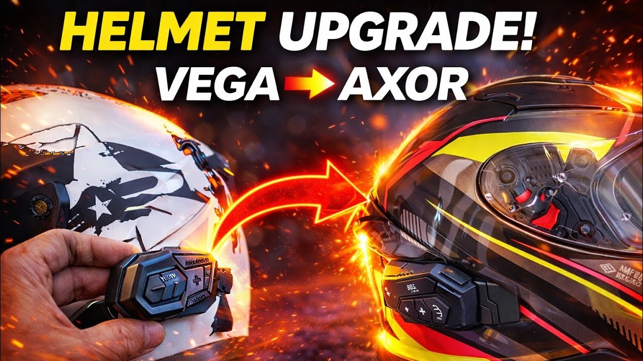 Helmet Upgrade! Bluetooth Transfer from Vega to AXOR 🔥 | Easy Helmet Bluetooth
