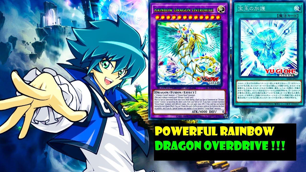 (YGOPRO) best Crystal Beast deck,Rainbow Dragon Overdrive in one turn, Legend of the Crystals
