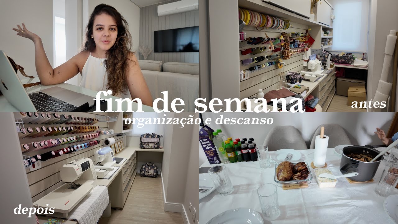Vlog do final de semana, fiz uma surpresa pra minha mãe, organizei todo o ateliê dela e domingo