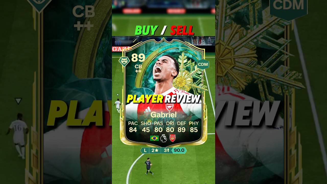 🇧🇷 89 GABRIEL Review in FC26 - BRASIL WALL 🧱 #fc26 #eafc26 #winterwildcards #gabriel #review #fut