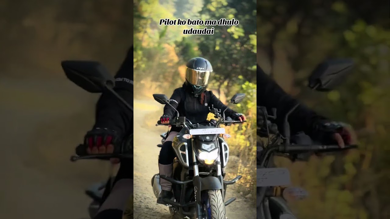😅🤭#suzanashrestha #vlogger #ladyrider #fzv3
