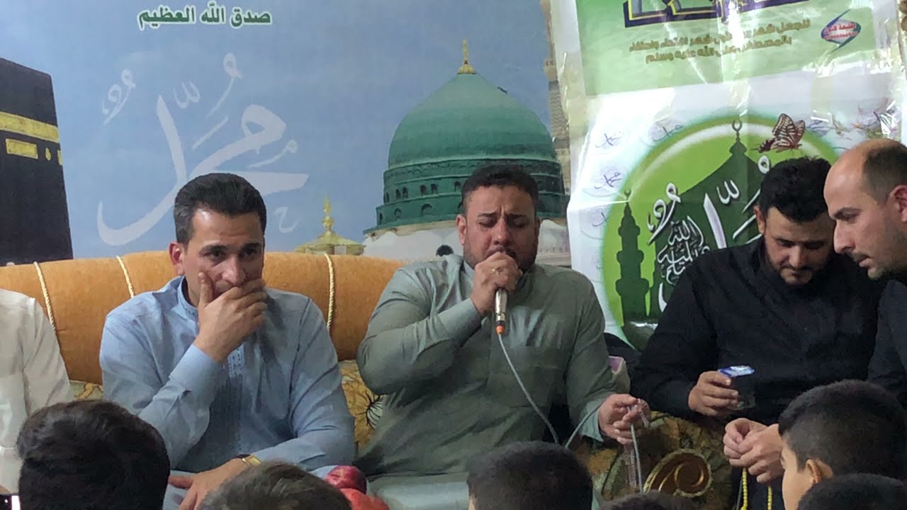 المداح احمد جاسم ابو فادي في دار الاستاذ كامل حميد الكبيسي