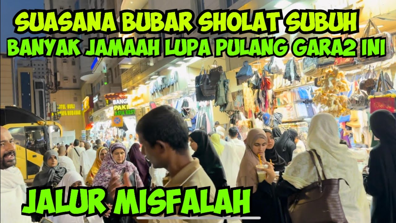 SUASANA BUBAR SHOLAT SUBUH DI MASJIDIL HAROM BANYAK JAMAAH LUPA PULANG GARA2 INI 