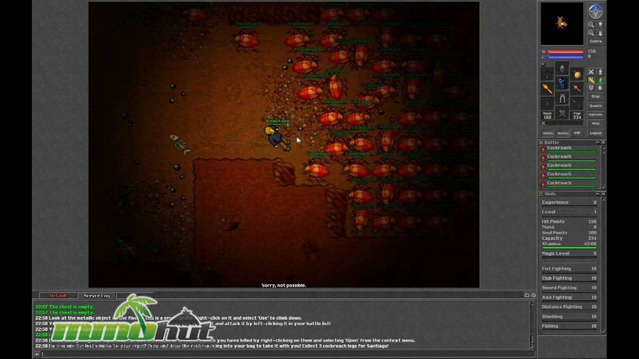 Геймплей Tibia &mdash; первый взгляд в HD-качестве