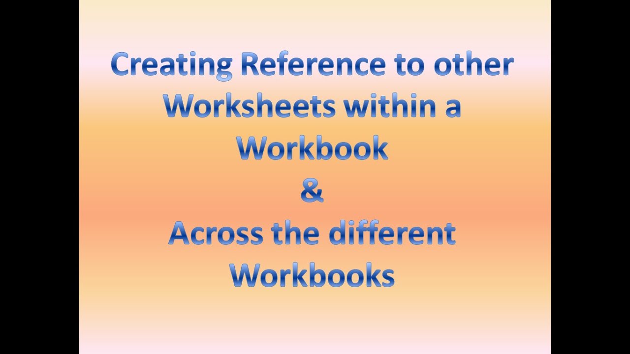 Creating Reference to other worksheets within a Workbook and across the workbook in Open Office Calc