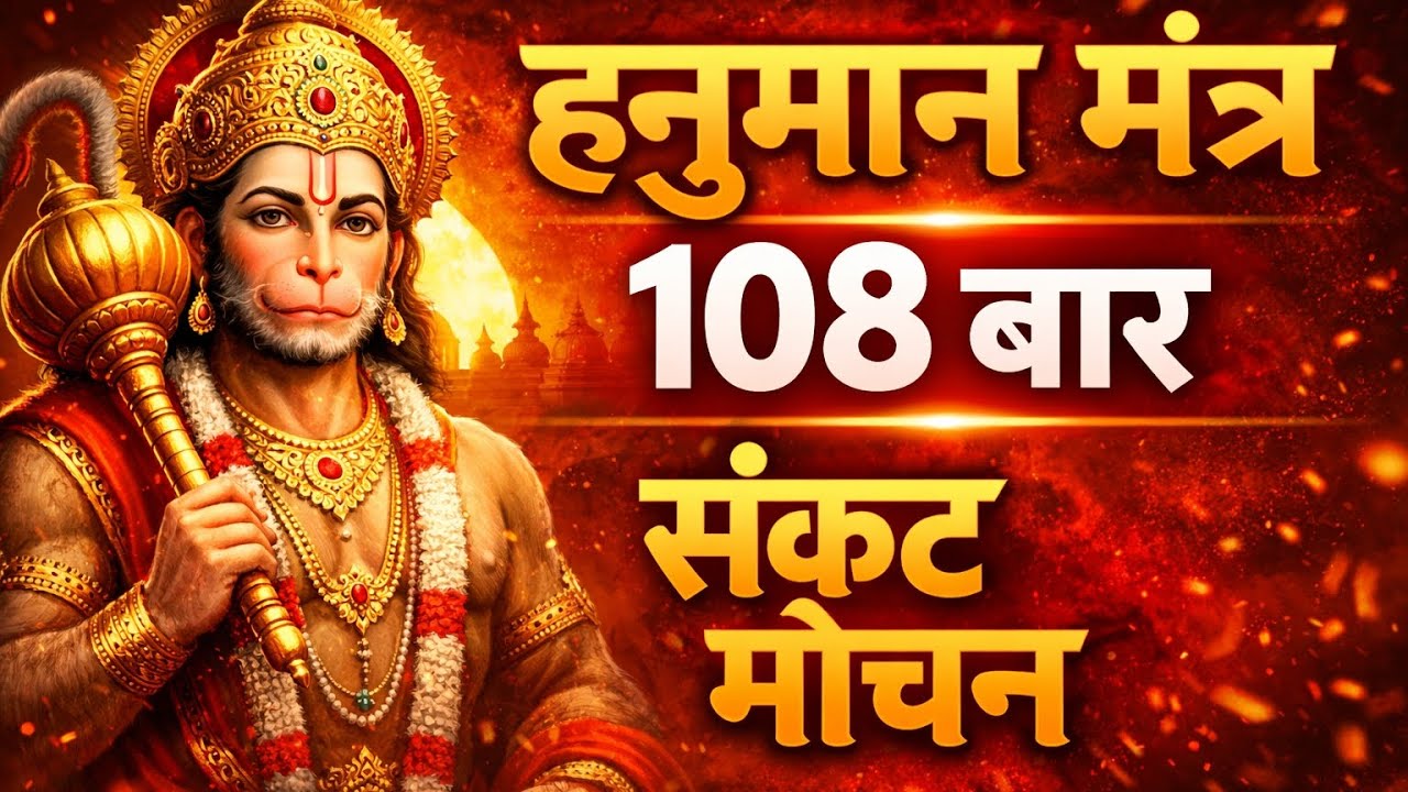 हनुमान मंत्र | 108 बार | संकट मोचन | Deep Meditationहनुमान मंत्र | 30 मिनट | 108 बार | 