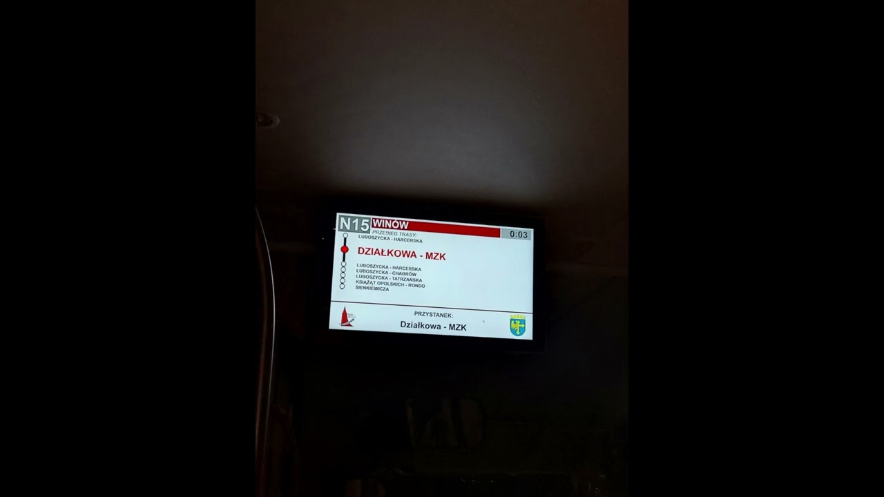 MZK Opole Zapowiedzi Przystankowe [N15➡Winów]